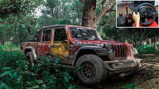 Rebuilding JEEP GLADIATOR RUBICON (1700HP) - Forza Horizon 5 | Thrustmaster T300RS gameplay