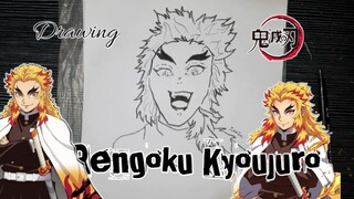 SPEED DRAWING Rengoku Kyoujuro anime Kimetsu no Yaiba