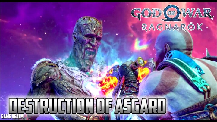 GOD OF WAR: RAGNAROK Destruction of Asgard Scene