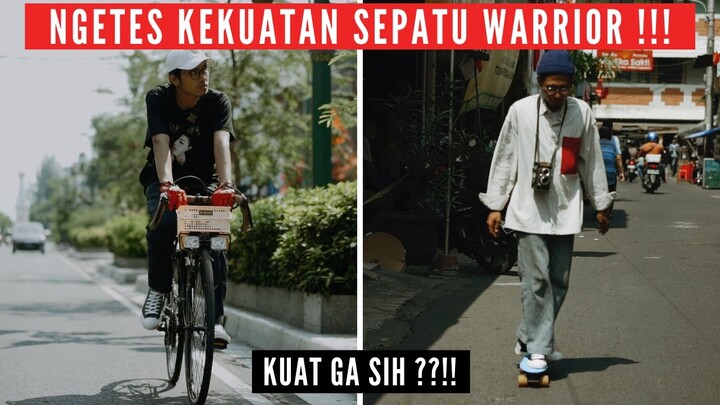 NGETES KEKUATAN SEPATU WARRIOR RAINBOW BUAT GOWES & MAIN PENNY BOARD