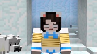 Mèo Simmy Bị Gia Đình Gấu Tuyết Bắt Cóc Về Làm Con Trong Minecraft