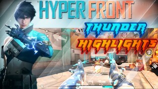 New hero 'Thunder' highlights🌩️ | Hyper Front Pro Gameplay |