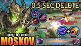 MANIAC!! 0.5 Seconds Delete Build (MUST TRY) - Build Top 1 Global Moskov ~ MLBB