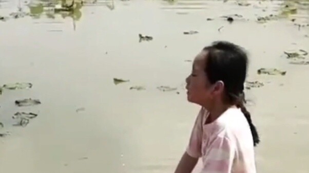 The 11-year-old daughter is rebellious and refuses to study. Her father makes her dig lotus roots fo