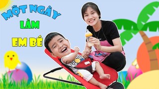 Trải Nghiệm Một Ngày Làm Em Bé ♥ Min Min TV Minh Khoa