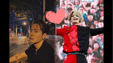 Jackson Wang dưới sân khấu và Jackson Wang trên sân khấu