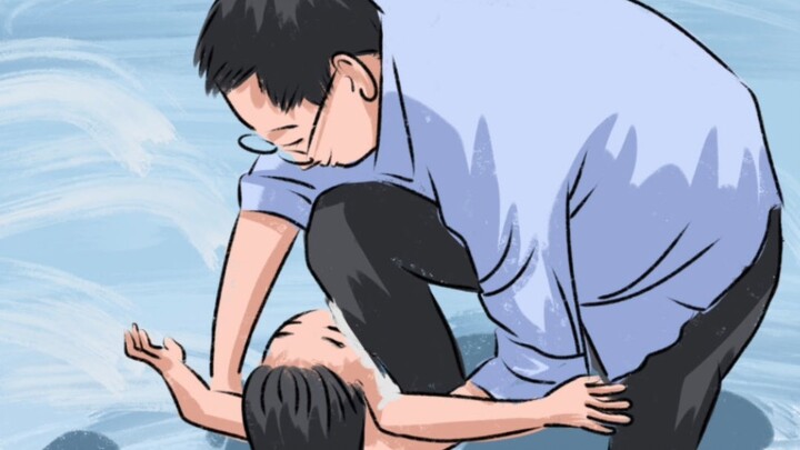ظهر الأخ الأكبر وهو يتعثر نحو الطفل وسيم للغاية