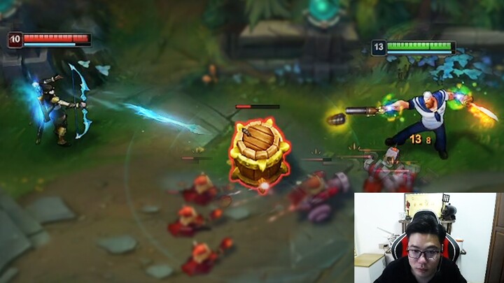 Dashi Ma bermain game membongkar kotak dengan Han Bing; keduanya seolah-olah memasuki dunia damai ba