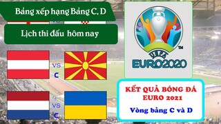 KẾT QUẢ BÓNG ĐÁ EURO 2021 I LỊCH THI ĐẤU EURO HÔM NAY I BẢNG XẾP HẠNG