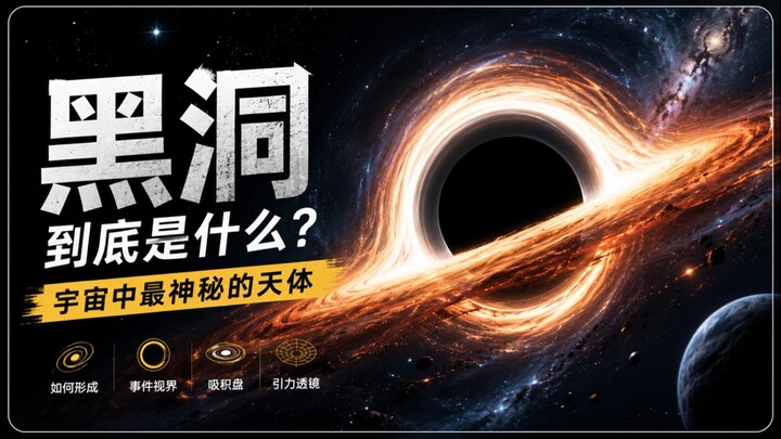 黑洞到底是什么？宇宙中最神秘的天体｜黑洞科普