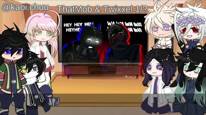 Demon Slayer Reactions by ThatMob, Twixxel, and Verity || 2x Speed! //