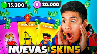 COMPRÉ MUCHAS FICHAS Y GEMAS PARA CONSEGUIR LAS NUEVAS SKINS DE STUMBLE GUYS! 😱