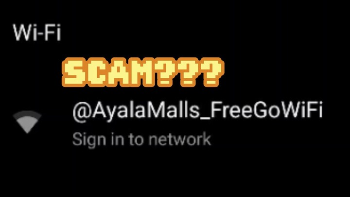 Wifi nyo di na gumagana, Ayala Malls.