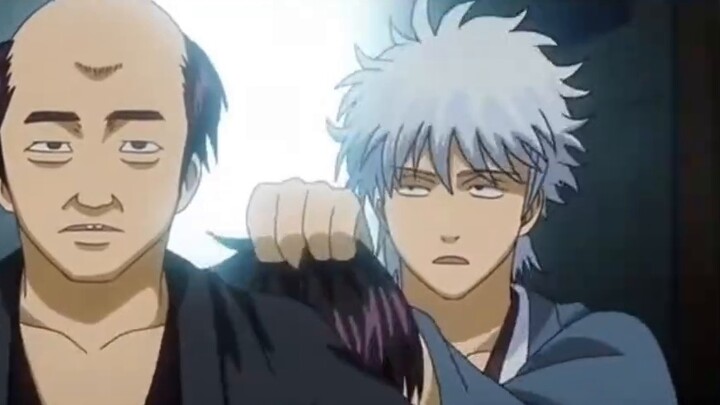 Gintama, the famous scene where he suddenly speaks Chinese!