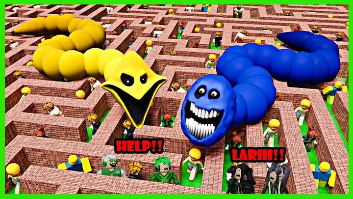 Aku Bertahan Hidup Di Dalam Maze Penuh Cacing Raksasa Pembunuh Di Roblox