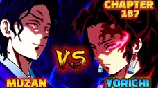 YORICHI VS MUZAN FULL FIGHT‼️ Demon Slayer Season 5 Sunrise Countdown Arc- Chapter 187