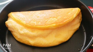 ไข่เจียวฟูฟ่อง ซูเฟล่ ออมเล็ต เมนูไข่ ง่ายๆ นุ่ม ละมุน อร่อยสุดๆ Souffle Omelette  | Pam Studio