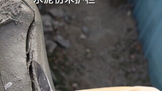 #水泥仿木护栏 水泥变木头栏杆