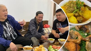 Dũng Béo - Nấu Món Cà Ri Gà mời hai Bố