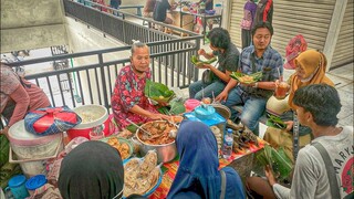 SEGO LETHOK KIKIL MBAH SUMINI PASAR BESAR NGAWI || SARAPAN MURAH PINCUK DAUN JATI - kuliner ngawi