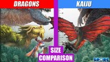 How To Train Your Dragon and Kaiju Size Comparison 1 | SPORE