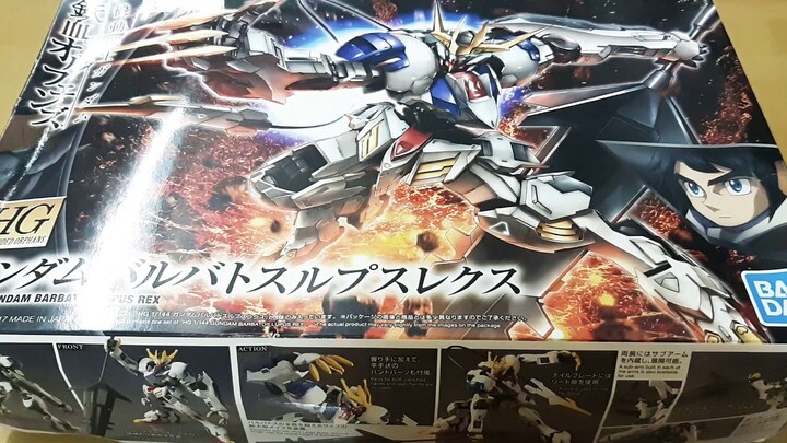Unboxing Gundam Barbatos Lupus Rex ( HG 1-144 ) 2017!!!!!