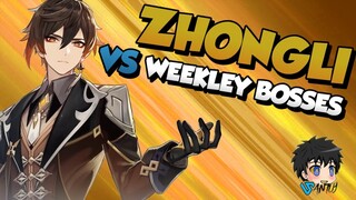 ZHONGLI VS ALL WEEKLEY BOSS - GENSHIN IMPACT