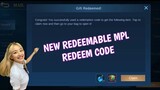New redeemable MPL Redeem code in Mobile Legends 2022