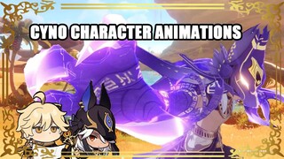 Cyno character animations | Genshin Impact