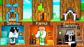 Mèo Simmy Thử Thách "XÂY CĂN HẦM BÍ MẬT TEO NHỎ" Dưới Gốc Cây Trong Minecraft