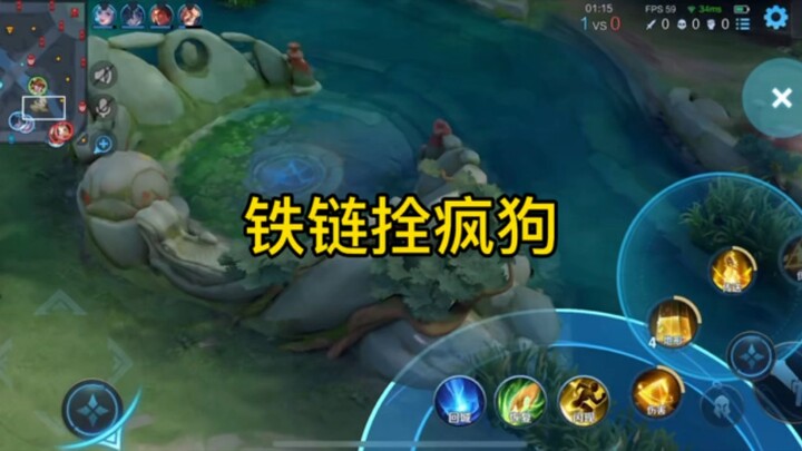 Got stomped by a crazy Dian dog for the entire match.