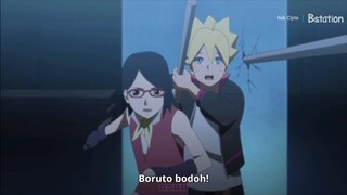 sarada protect boruto