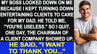 My boss looked down on me because I rejected entertaining clients, telling me "You're useless."