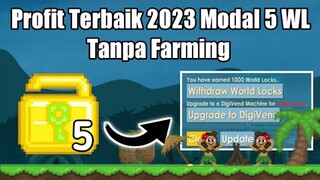 Tips Profit Modal 5 WL Tanpa Farming | Growtopia Profit Indonesia