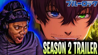 BLUE LOCK IS BACKK !!! | Blue lock SEASON 2 trailer REACTION/REVIEW