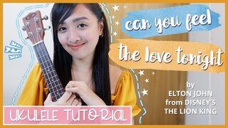 Can you feel the love tonight by Elton John (The Lion King OST) UKULELE TUTORIAL