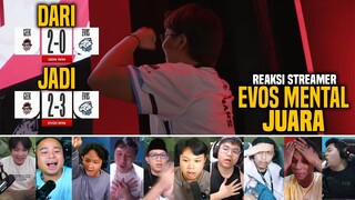 【REAKSI STREAMER】EVOS MENTAL JUARA!! Comeback Dari 2-0 Lawan GEEK Slate MPL ID Season 11 Playoffs