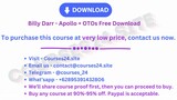 Billy Darr - Apollo + OTOs Free Download