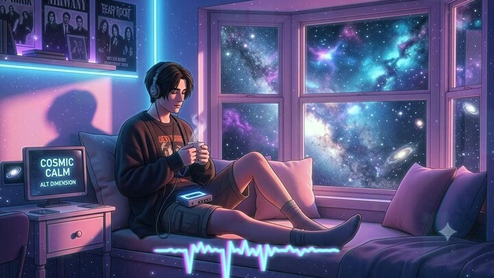 Calm the Noise 🌌 2000s Emo Rock Lofi (1-Hr Focus) 怀旧摇滚 BGM