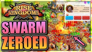 Swarm Zeroing a Kingdom Rogue [over 30M power drop] Rise of Kingdoms