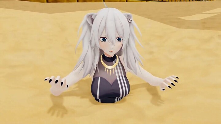 Botan in quicksand (MMD quicksand animation)