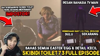 BAHAS SEMUA EASTER EGG, DETAIL KECIL & PESAN RAHASIA TV MAN DI FULL EPISODE 73 SKIBIDI TOILET