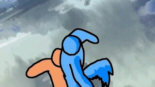 Hand-drawn animation photography experiment - Orange vs Blue