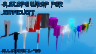 A Slope Wrap Per Difficulty [All Stages 1-20] (ROBLOX Obby)