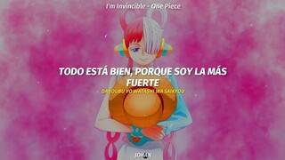 ONE PIECE FILM RED Insert Song Full || I'm Invincible - Ado || Sub Español