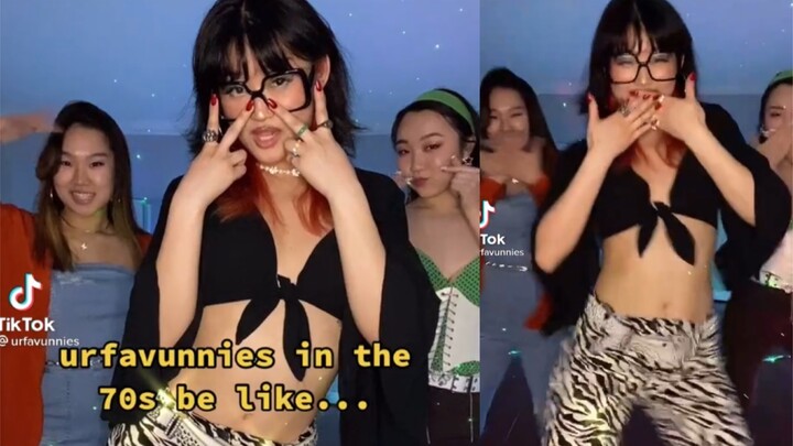 [tiktok] 用70年代偶像的方式打开kiss me more