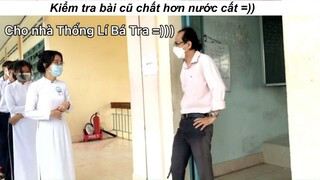 Kiểm tra miệng như này thì bài nhớ rất là lâu luôn á #funny #haihuoc