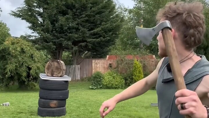 To throw an axe or a knife—now that’s the question