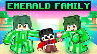 Adopted by an EMERALD FAMILY in Minecraft!