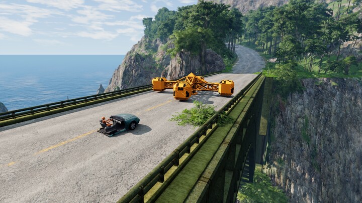 Bad news: something’s blocking the bridge; even worse, it’s spinning.